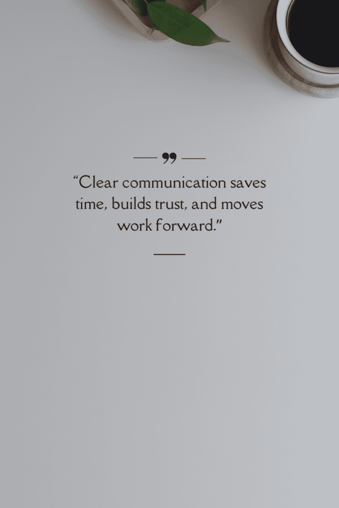 Quote about clear communication 